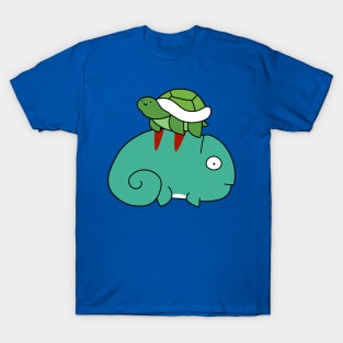 Chameleon and Tiny Turtle T-Shirt